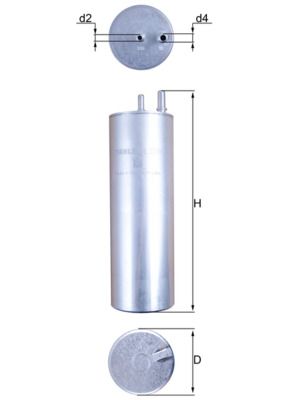 Mahle KL229/5 Fuel Filter - 1