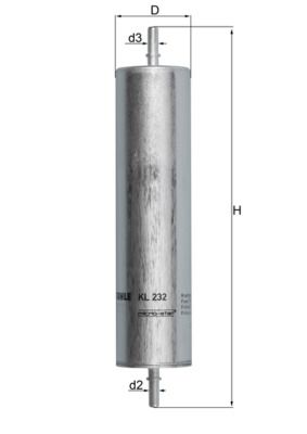 Mahle KL232 Fuel Filter - 1