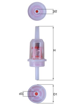 Mahle KL23 Fuel Filter - 1