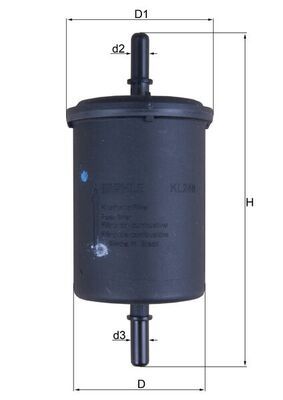 Mahle KL248 Fuel Filter - 1