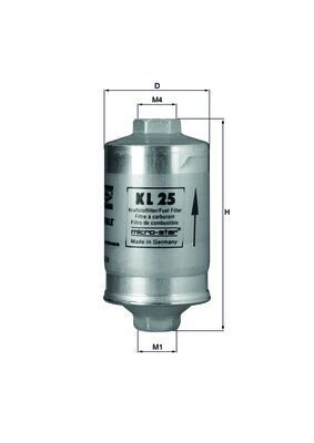 Mahle KL25 Fuel Filter - 1