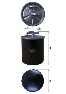 Mahle KL313 Fuel Filter - 1