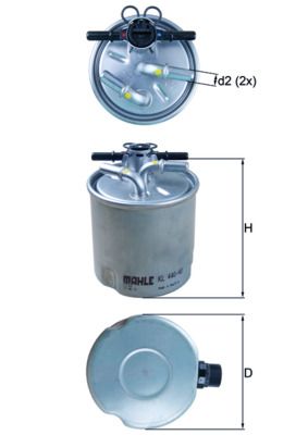 Mahle KL440/40 Fuel Filter - 1