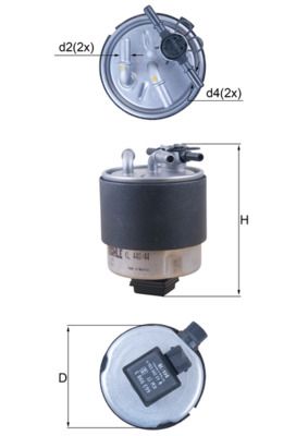 Mahle KL440/44 Fuel Filter - 1