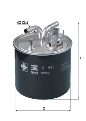 Mahle KL447 Fuel Filter - 1