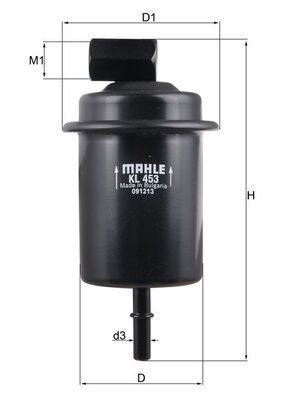 Mahle KL453 Fuel Filter - 1