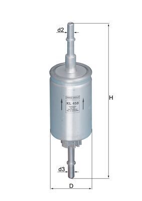 Mahle KL458 Fuel Filter - 1