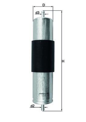 Mahle KL473 Fuel Filter - 1