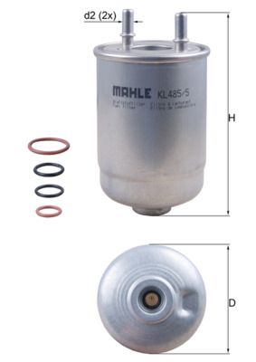 Mahle KL485/5D Fuel Filter - 1