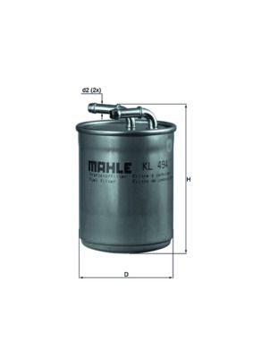Mahle KL494 Fuel Filter - 1
