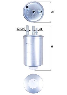 Mahle KL505 Fuel Filter - 1