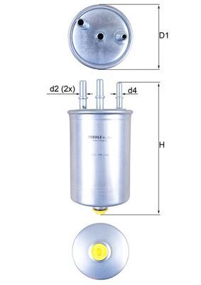 Mahle KL511 Fuel Filter - 1