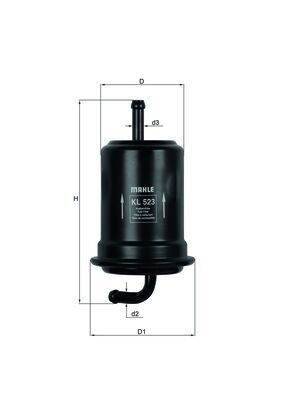 Mahle KL523 Fuel Filter - 1
