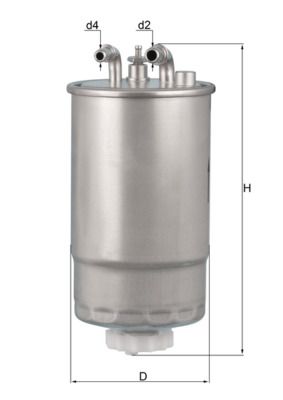 Mahle KL568 Fuel Filter - 1