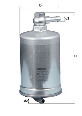Mahle KL599 Fuel Filter - 1