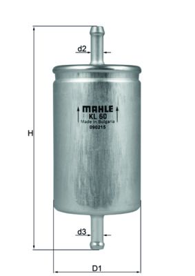 Mahle KL60 Fuel Filter - 1