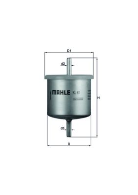 Mahle KL61 Fuel Filter - 1