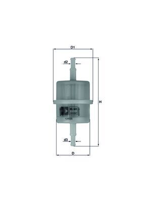 Mahle KL63OF Fuel Filter - 1