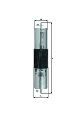 Mahle KL66 Fuel Filter - 1