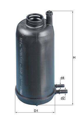 Mahle KL707D Fuel Filter - 1