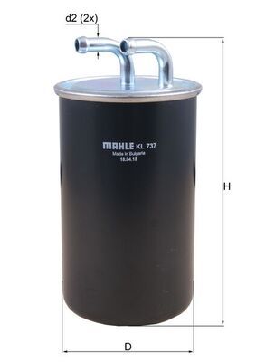 Mahle KL737 Fuel Filter - 1