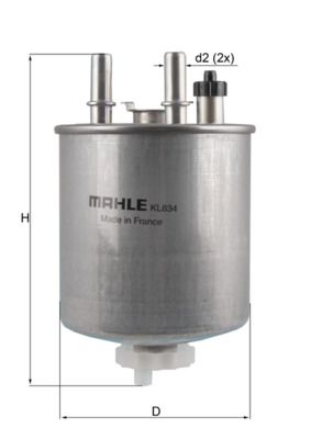 Mahle KL834 Fuel Filter - 1