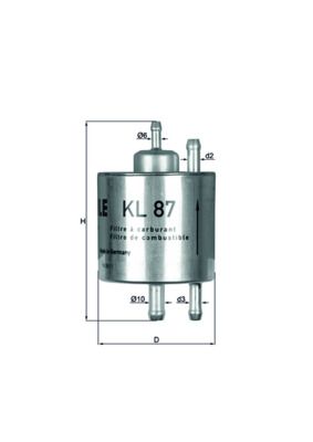 Mahle KL87 Fuel Filter - 1