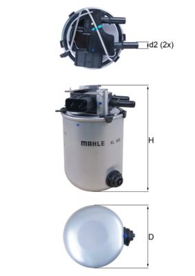 Mahle KL909 Fuel Filter - 1