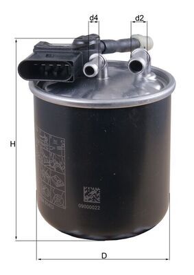 Mahle KL913 Fuel Filter - 1