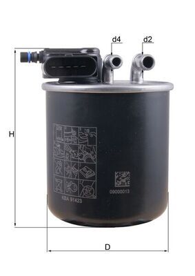 Mahle KL942 Fuel Filter - 1