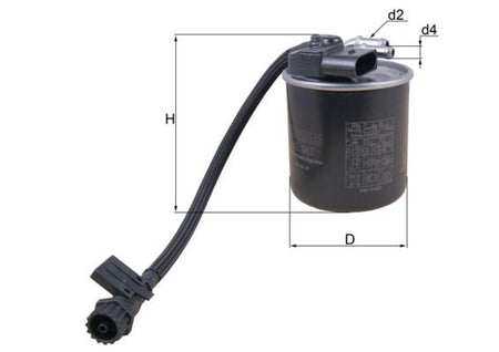 Mahle KL947 Fuel Filter - 1