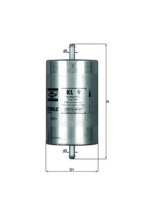 Mahle KL9 Fuel Filter - 1
