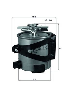 Mahle KLH44/22 Fuel Filter - 1