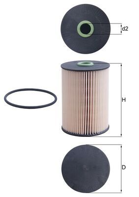 Mahle KX228D Fuel Filter - 1