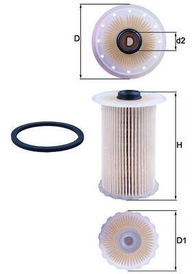 Mahle KX229D Fuel Filter - 1