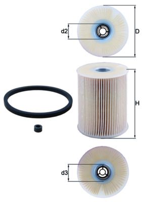 Mahle KX231D Fuel Filter - 1