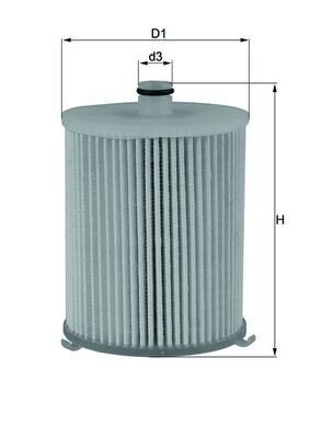 Mahle KX245/4D Fuel Filter - 1