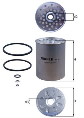 Mahle KX24D Fuel Filter - 1