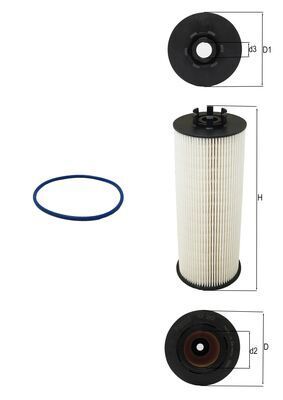 Mahle KX262D Fuel Filter - 1