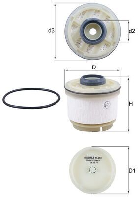 Mahle KX268D Fuel Filter - 1