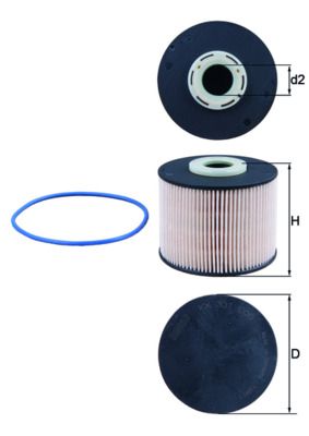 Mahle KX331D Fuel Filter - 1
