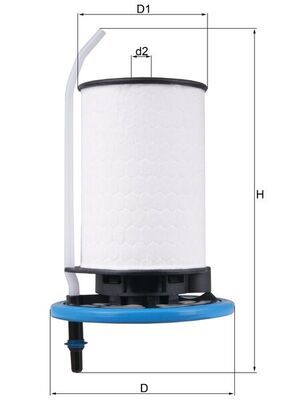 Mahle KX398 Fuel Filter - 1