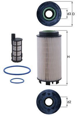 Mahle KX403/1KIT Fuel Filter - 1