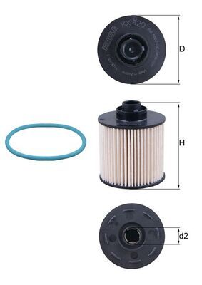 Mahle KX420D Fuel Filter - 1