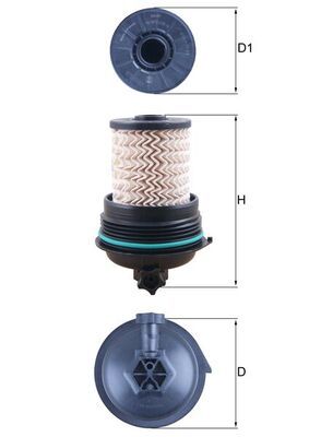 Mahle KX480 Fuel Filter - 1