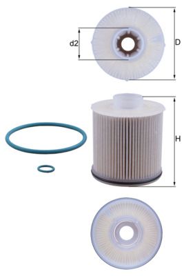 Mahle KX486D Fuel Filter - 1