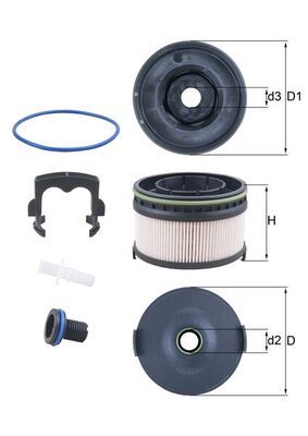Mahle KX568KIT Fuel Filter - 1