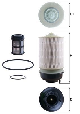 Mahle KX581KIT Fuel Filter - 1