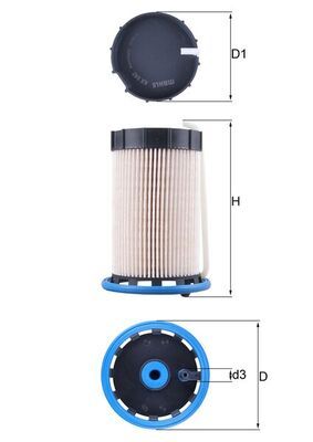 Mahle KX592 Fuel Filter - 1