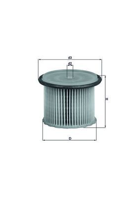 Mahle KX63/1 Fuel Filter - 1